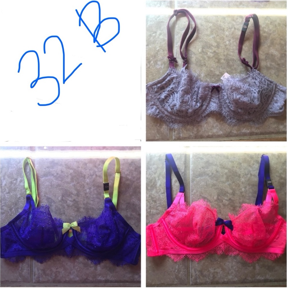 NWT Victorias Secret Very Sexy & Dream Angels Unlined Bra Bundle 32B